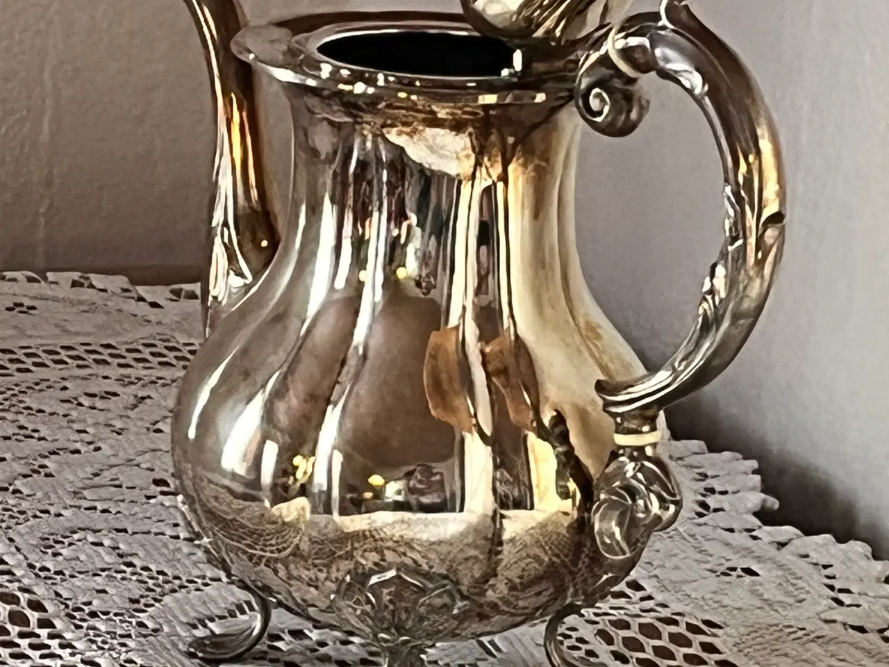 Billede 1 - Sølv kaffe kande