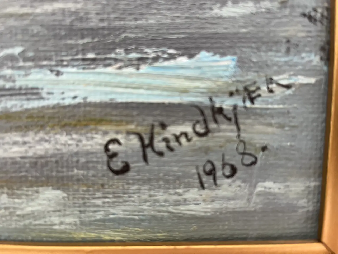 Billede 4 - Oliemaleri, Maleri, Billede, E Hindkjær