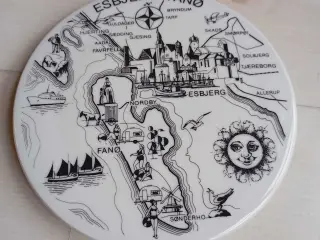 Mindeplatte. Esbjerg Fanø området 