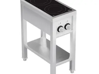 Induktionskogeplade 2 zoner 7 kW – rustfrit stål