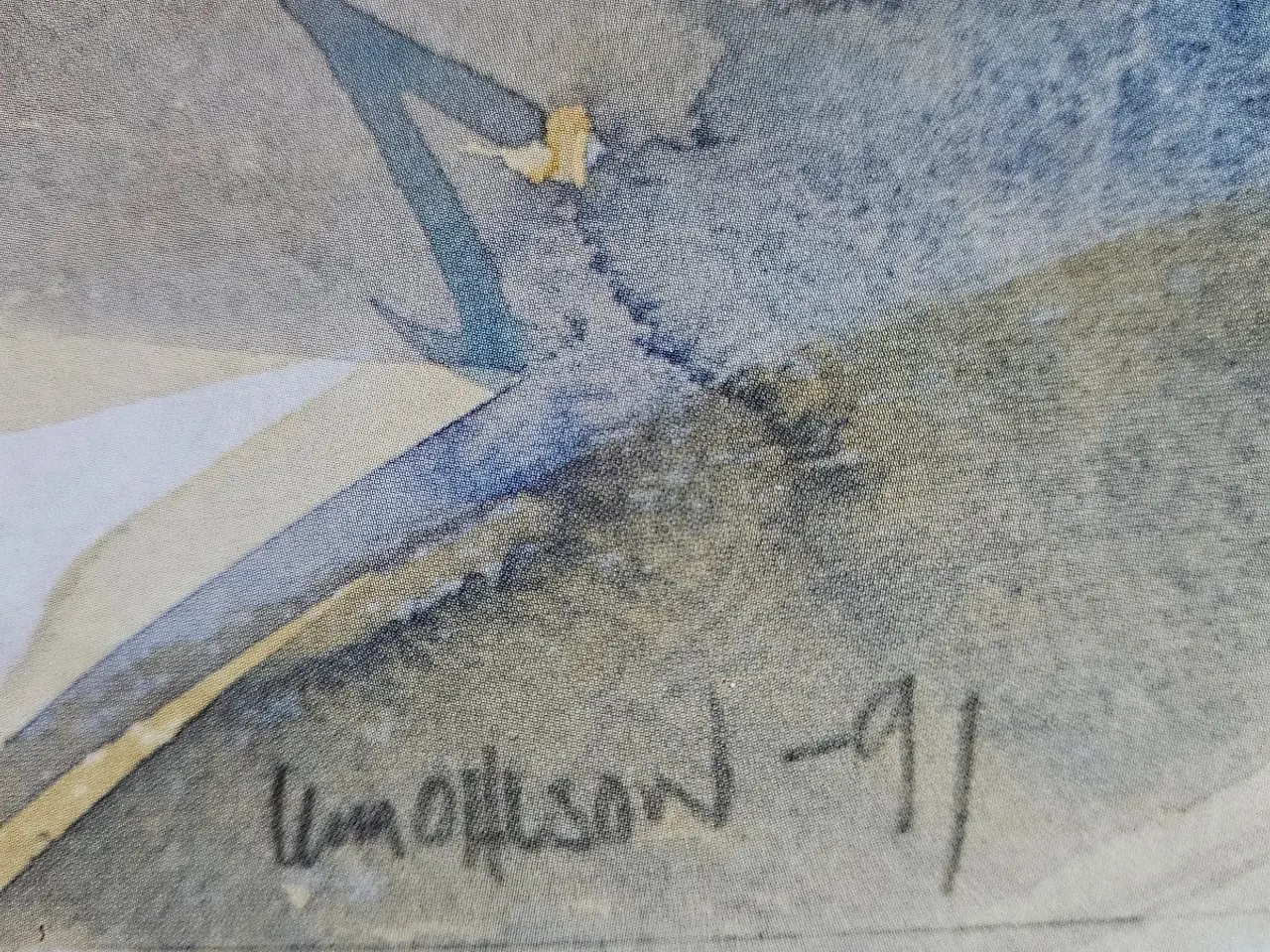 Billede 2 - Ulla Ohlsson trillebør, '91, plakat