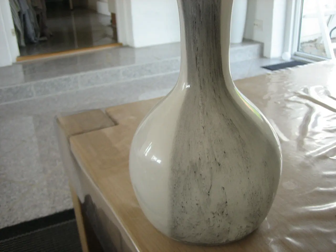 Billede 2 - Glas Vase I Hvid