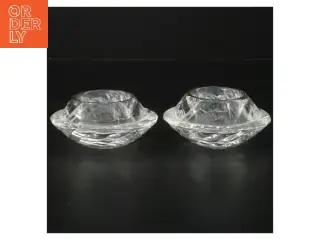 Glas fyrfadslys sæt (str. Ø 10 cm)