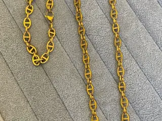 8mm 14kt goldfilled marinersæt