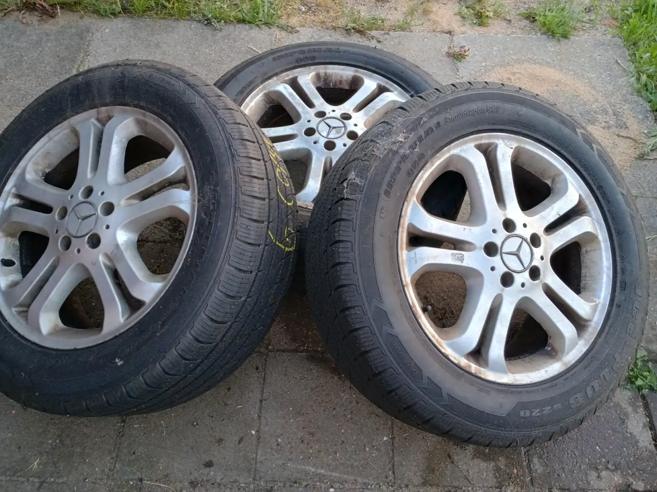 Billede 1 - 3 stk vinterhjul mercedes