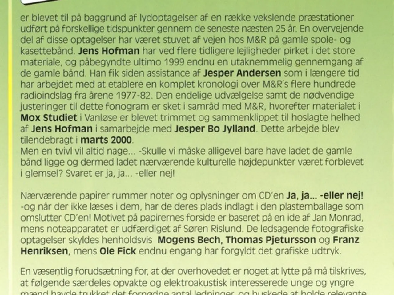 Billede 2 - Monrad & Rislund – Ja, Ja.. -Eller Nej! – CD