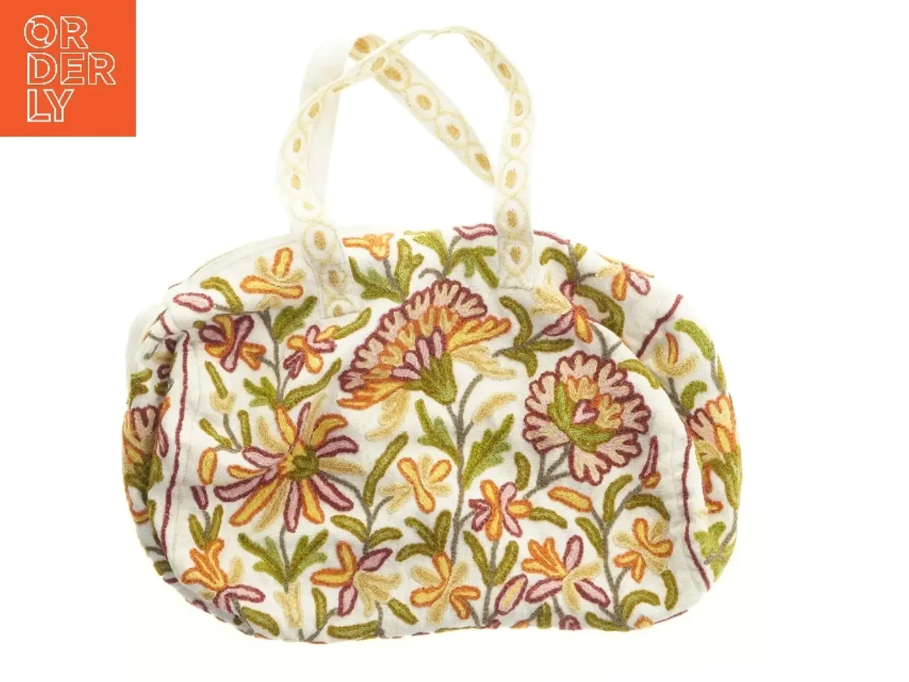 Billede 1 - Broderet stof taske (str. 52x35 cm)