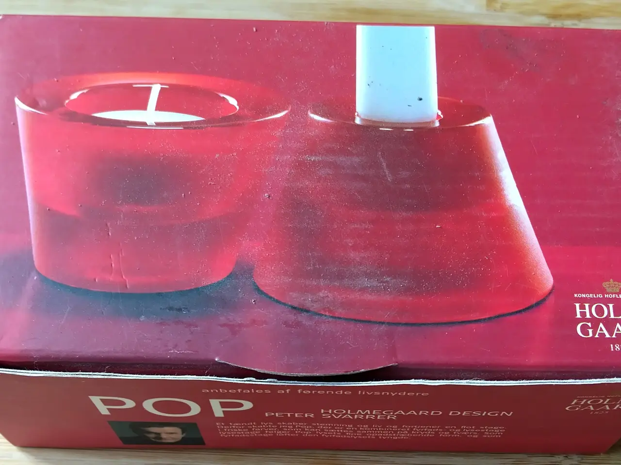 Billede 1 - Holmegaard Pop vendbare stager, lysestage, fyrfads