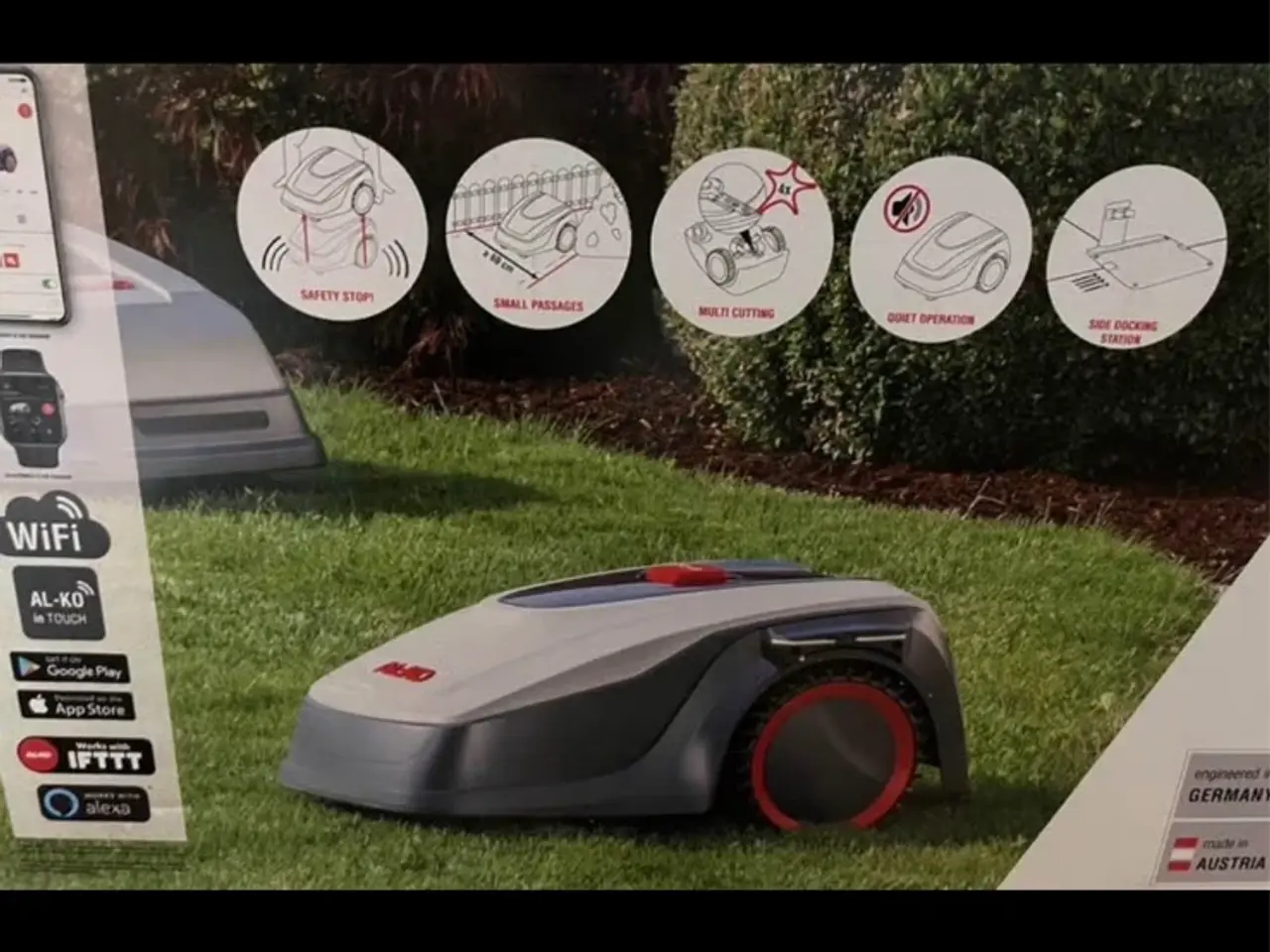 Billede 3 - AL-KO Robolinho Robotplæneklipper 500 m² med garag