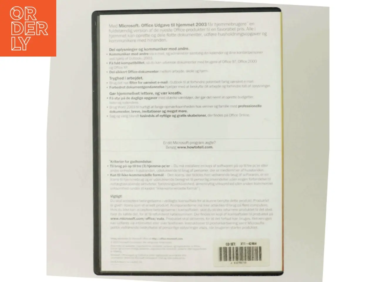 Billede 3 - Microsoft Office Hjemmeudgave 2003 fra Microsoft