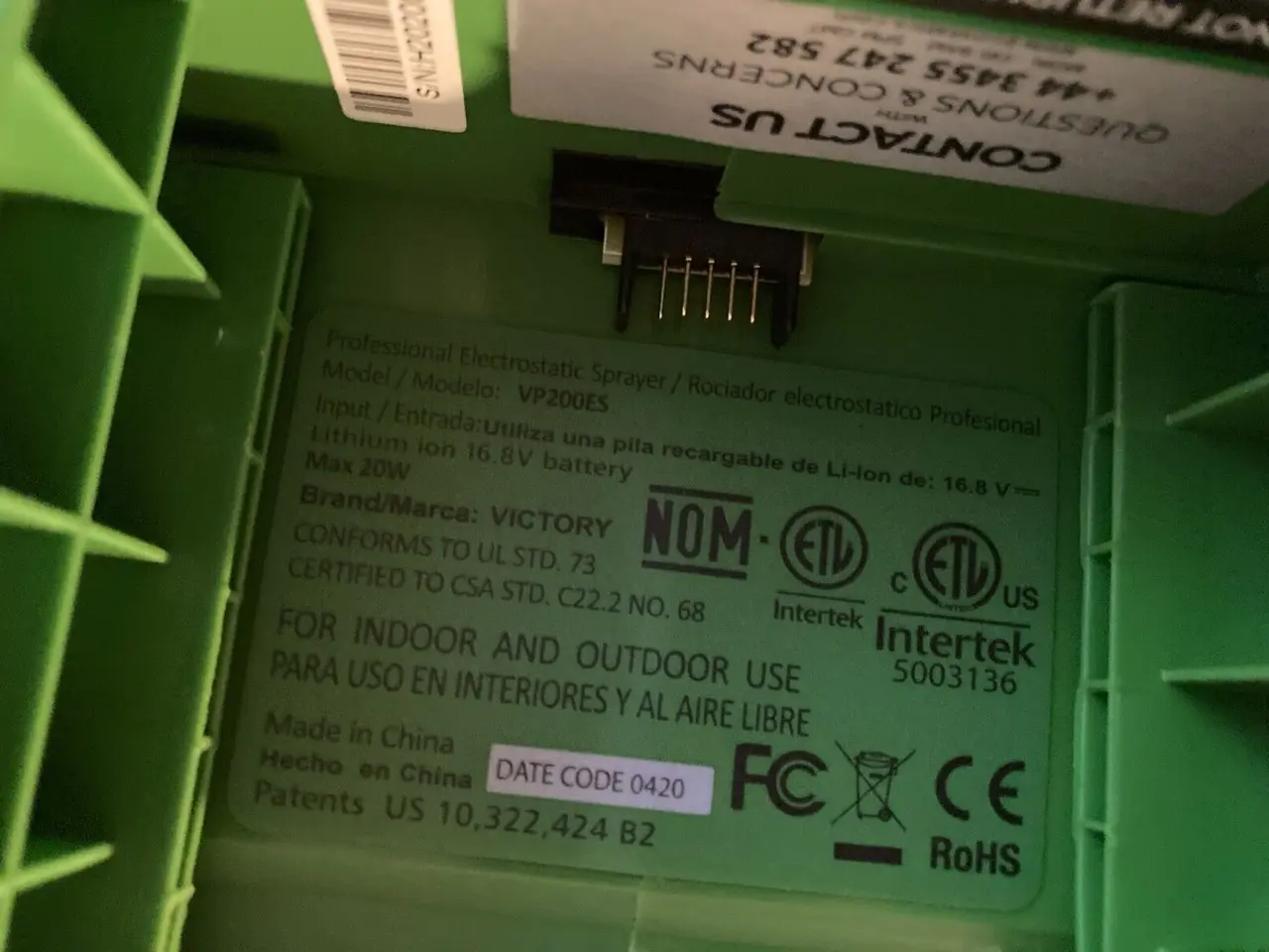 Billede 11 - VP200ES Professional Cordless Electrostatic 16.8v