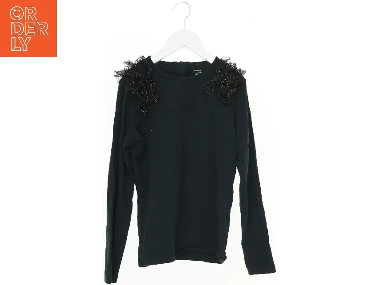 Billede 1 - Sort bluse med blonder fra Name It (str. 152)
