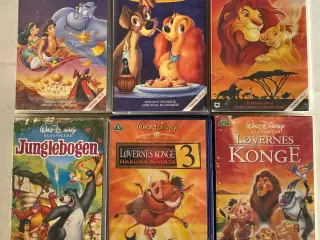 6 VHS Disney film klassikere