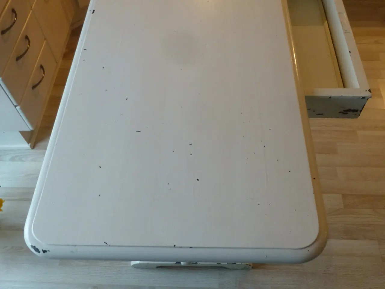 Billede 3 - Spisebord Retro M/Patina + 1 Skuffe