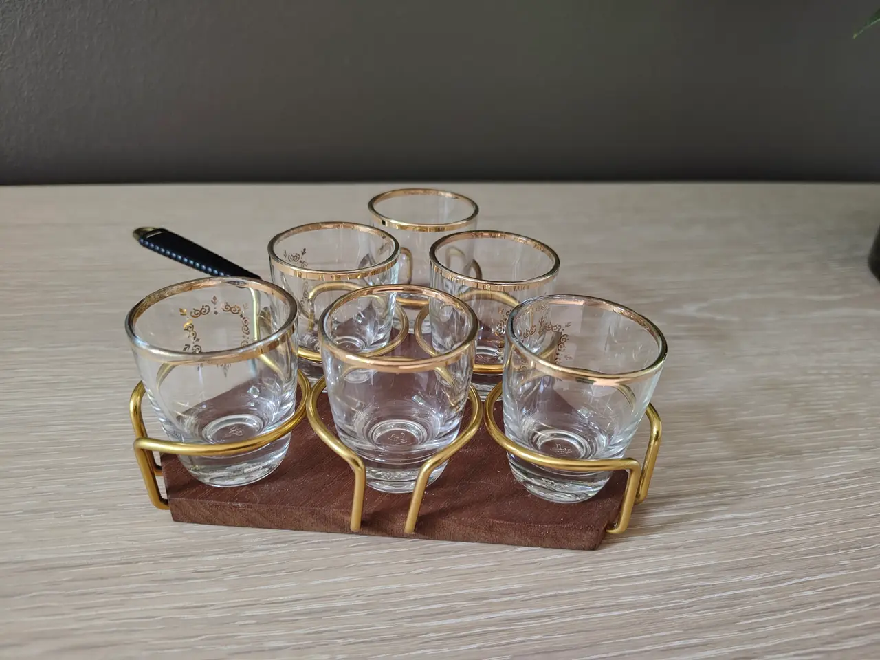 Billede 1 - Vintage snapsglas-sæt