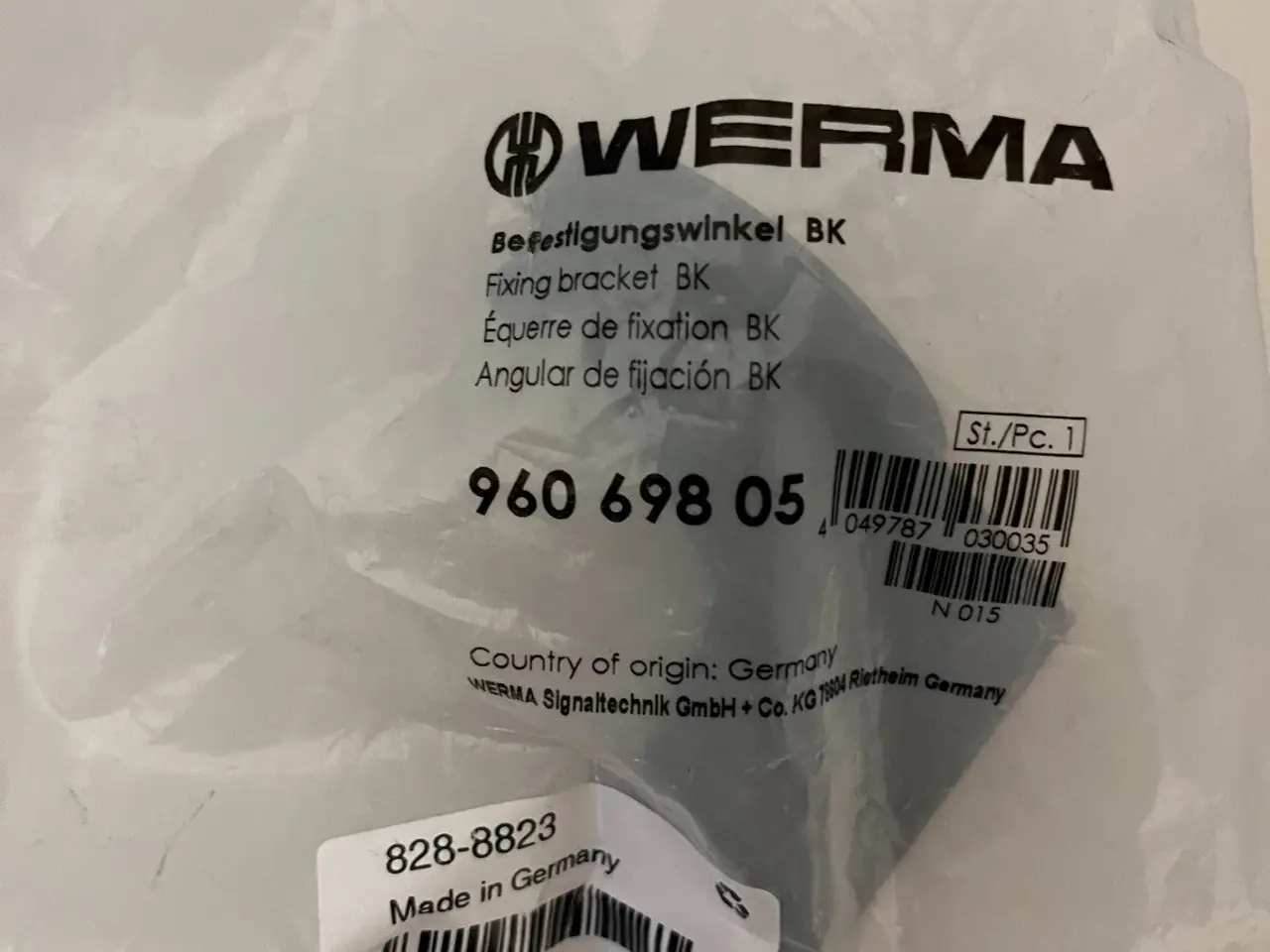 Billede 4 - WERMA 960.698.05 Fixing Bracket/Angle - ny