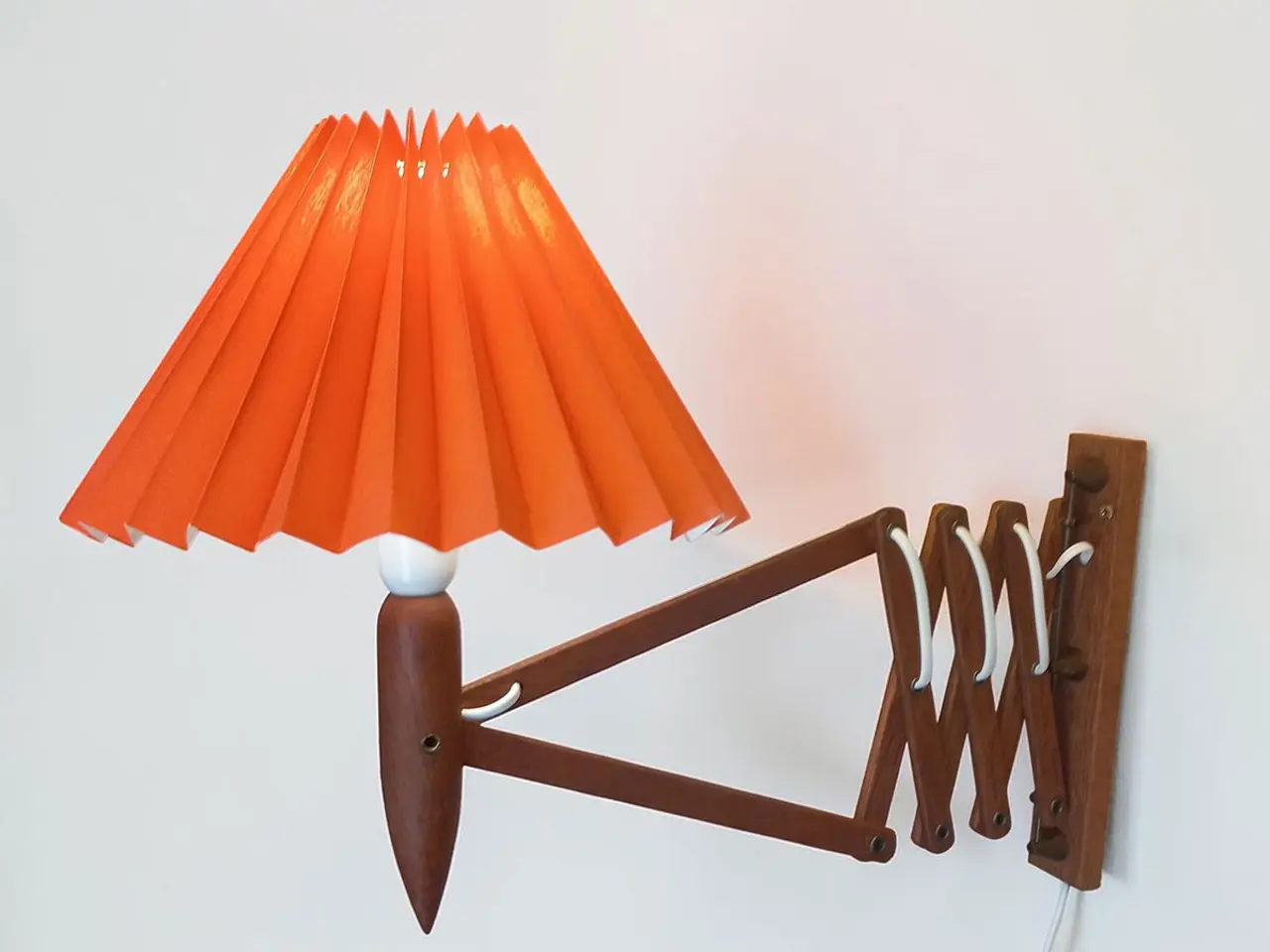 Billede 2 - LYFA sakselampe teak messing ca 1960
