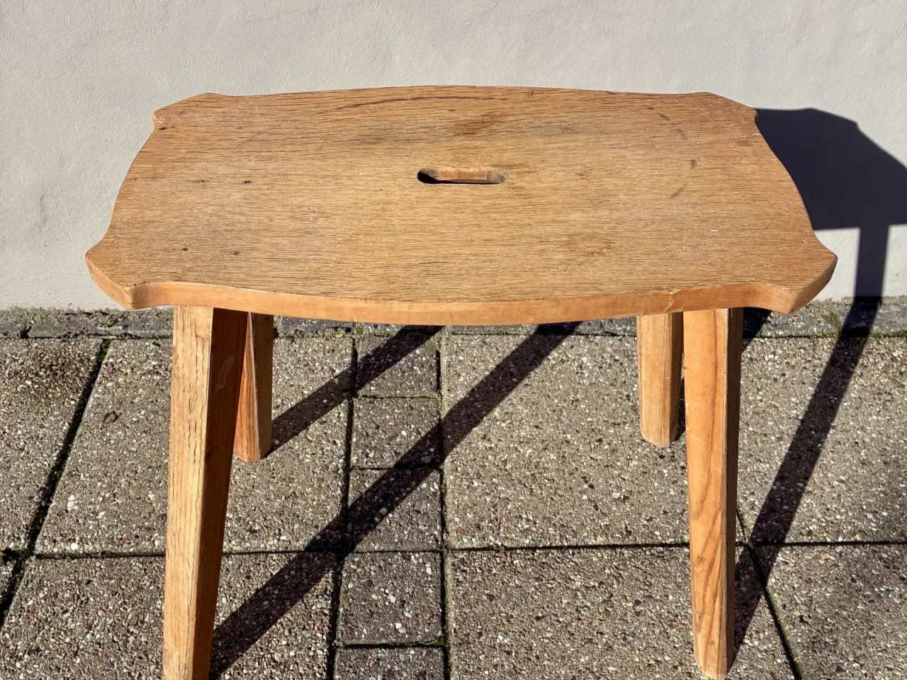 Billede 3 - Vintage skammel i egetræ