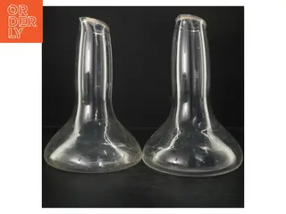 Glasskarafler fra Eb (str. 28 cm)