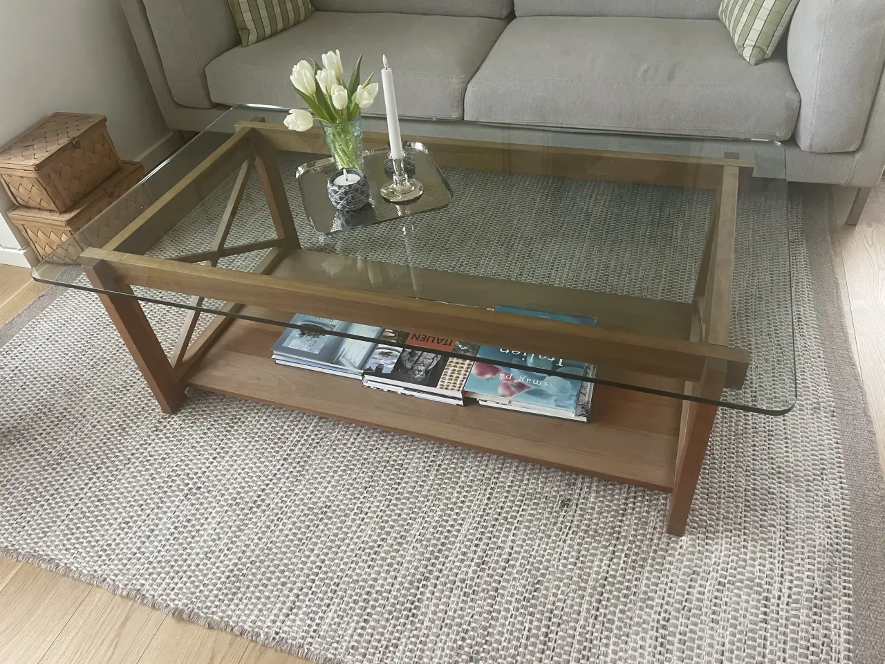 Billede 4 - Sofabord med glasplade