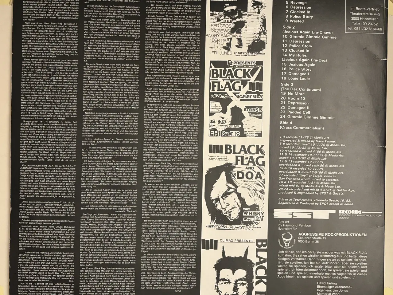 Billede 2 - Black Flag: Everything Went Black 2xLP US Hardcore