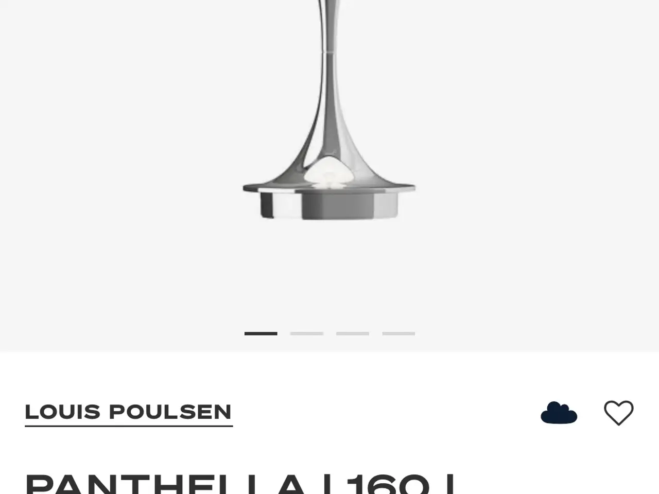 Billede 1 - Panthella 160 portable, 2 stk./nye.