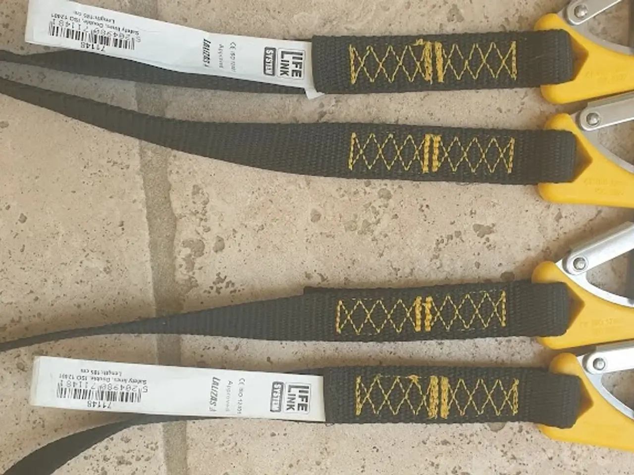 Billede 2 - 2 styk Livline ISO 12401 185 cm 2 sikkerhedskroge