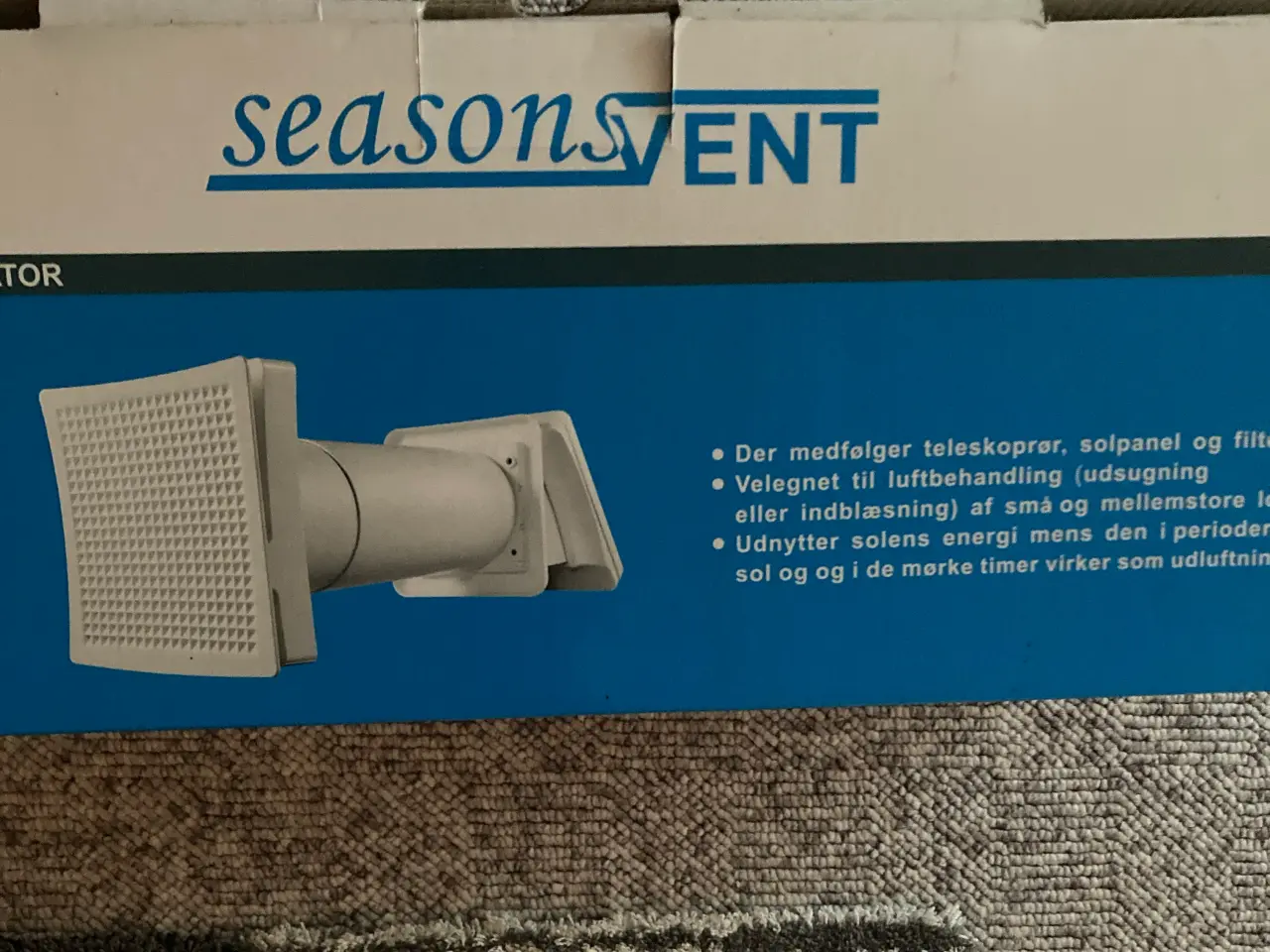Billede 1 - SeasonsVENT soldrevet ventilator