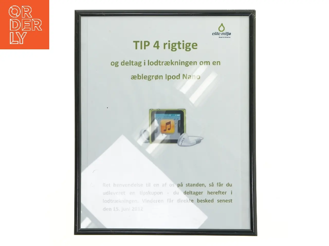 Billede 1 - Billederamme med tekst (str. 31x25 cm)