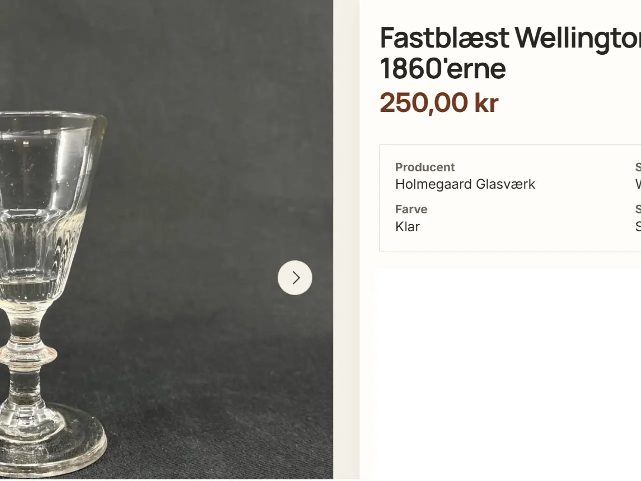 Billede 3 - Snapseglas (ANTIK) - Wellington