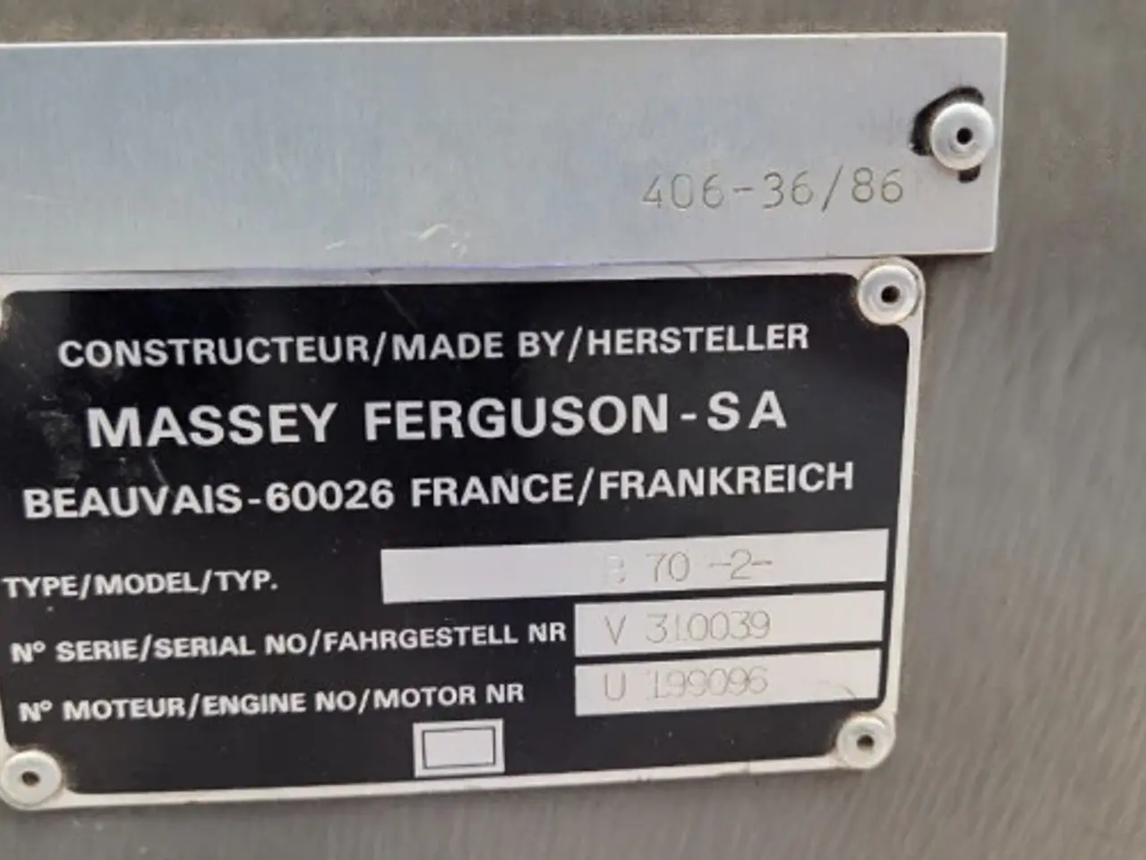 Billede 4 - Massey Ferguson 3060 Panel 3580059M2