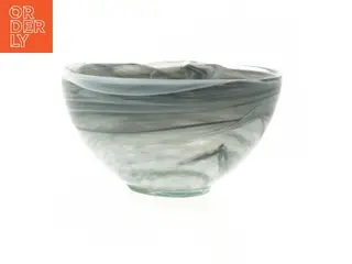 Dekorativ glasskål (str. Ø 16 cm)