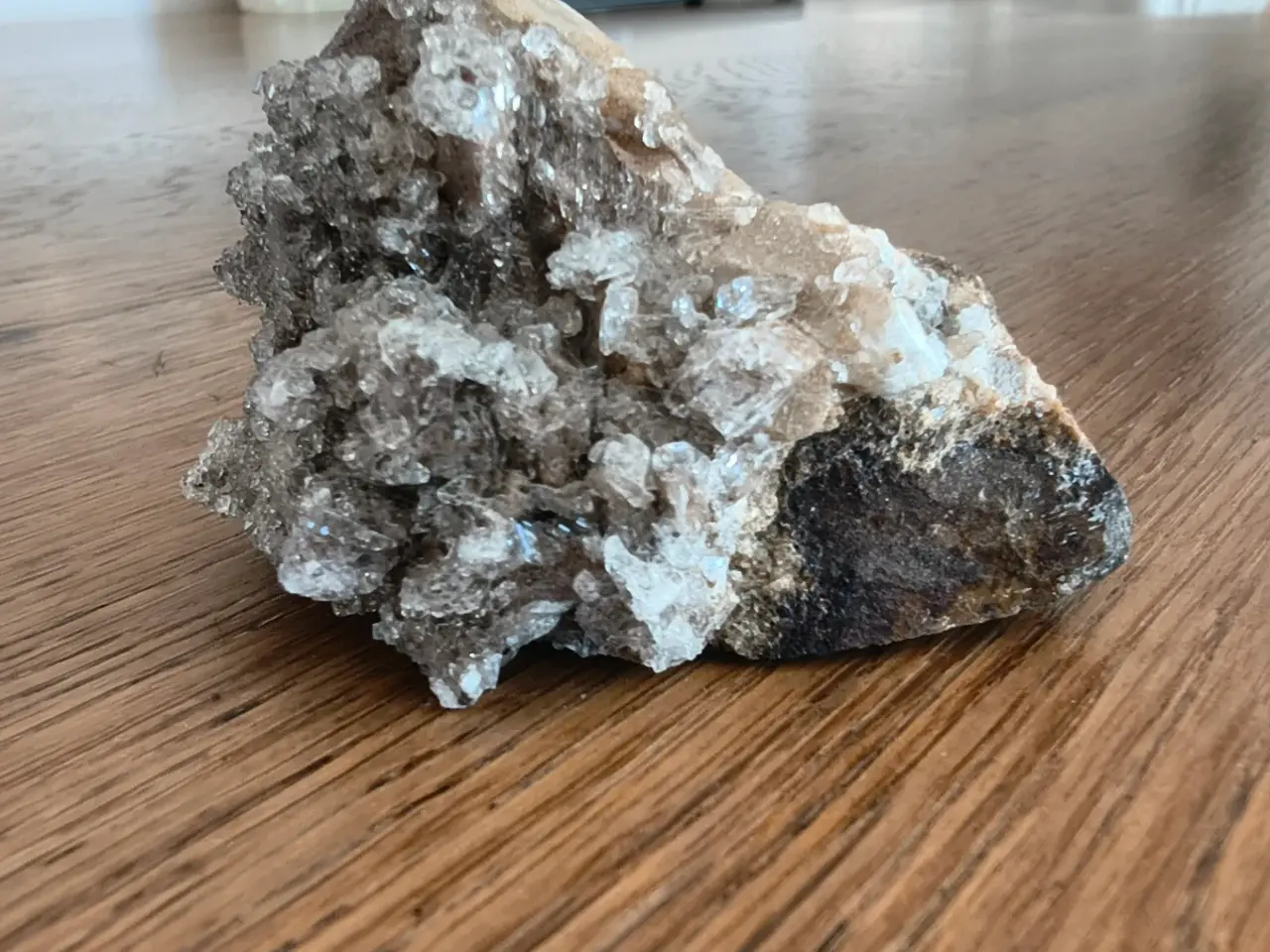 Billede 1 - Højkvalitets dog tooth calcit m. yttrium fluorit