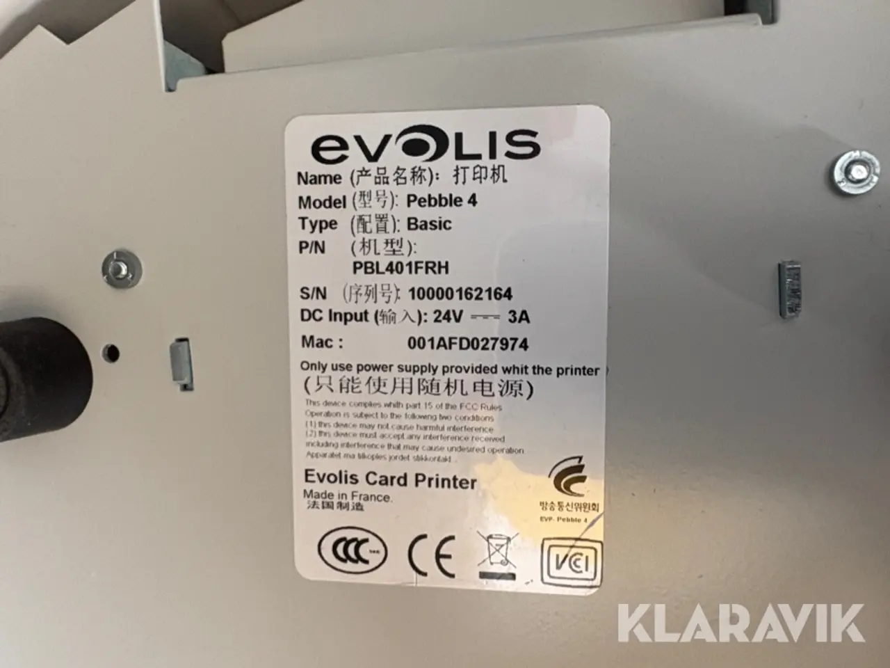 Billede 7 - Plastkortprinter Evolis Pebble 4 3 styk