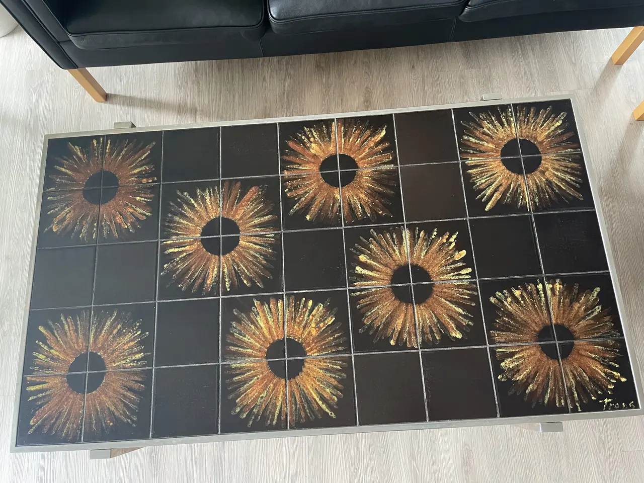 Billede 3 - Flot retro sofabord med kakler