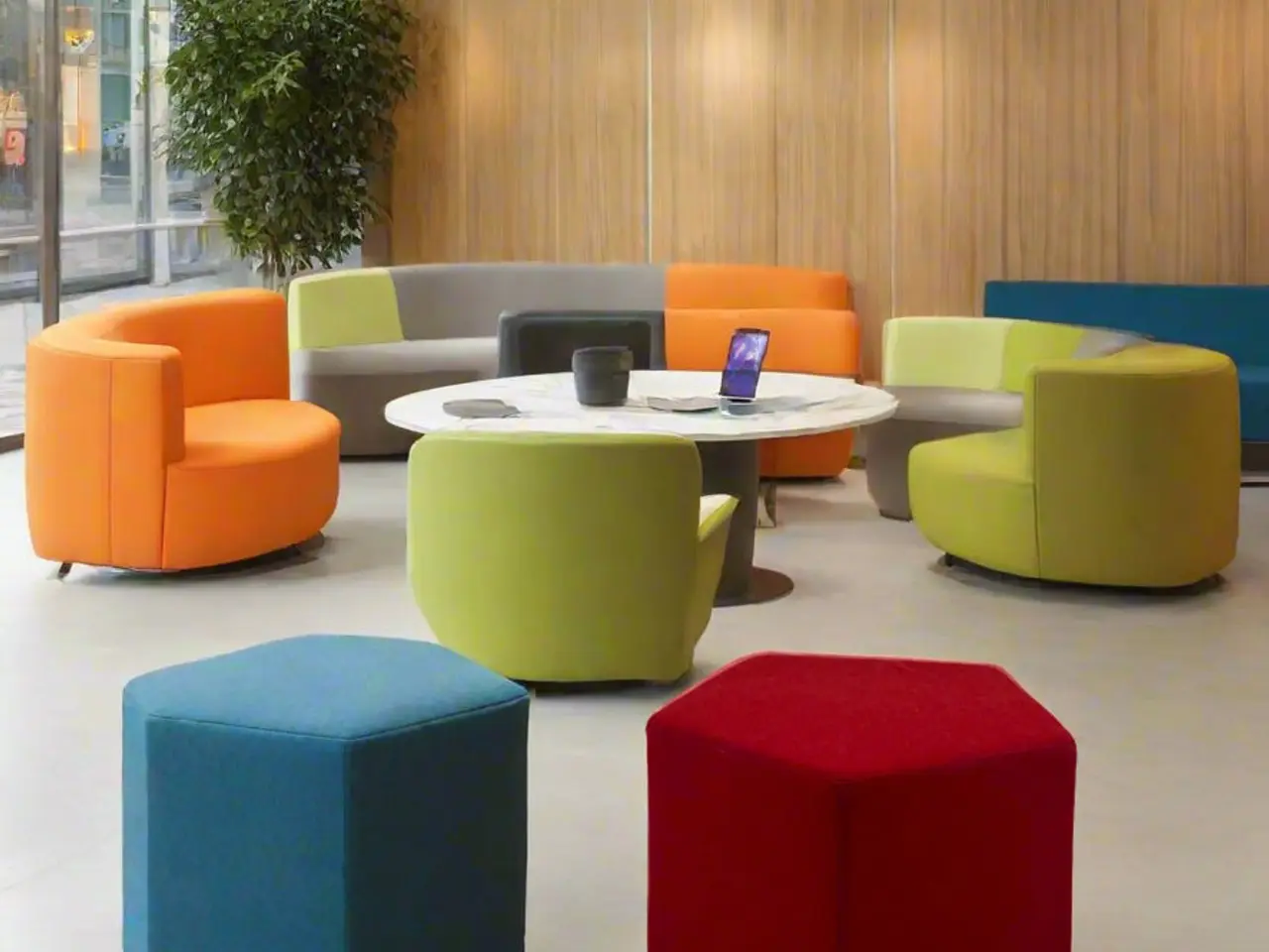 Billede 2 - SDC Lab Pentagon Puf – Rød