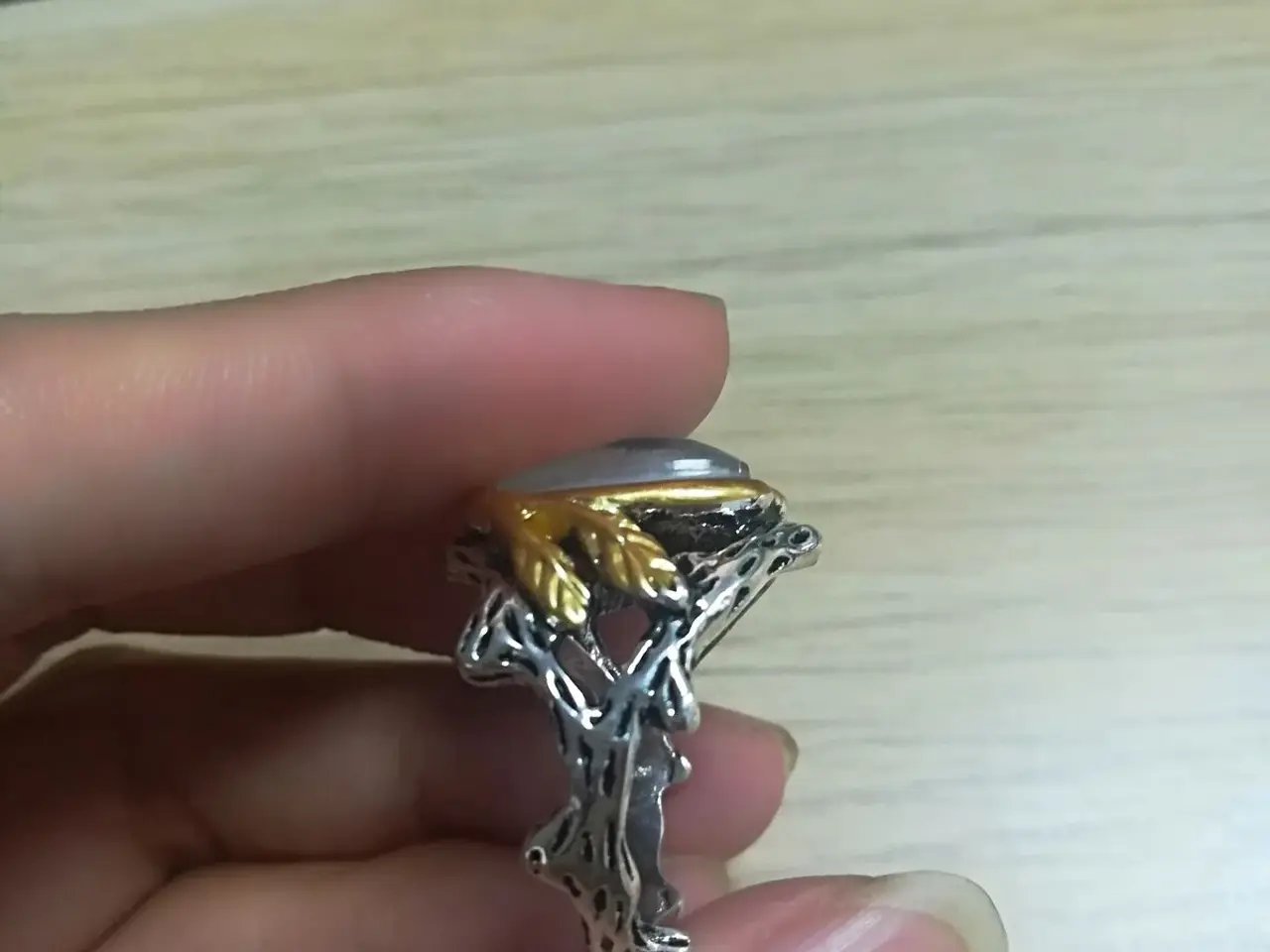 Billede 3 - White Fire Opal krystal Ring