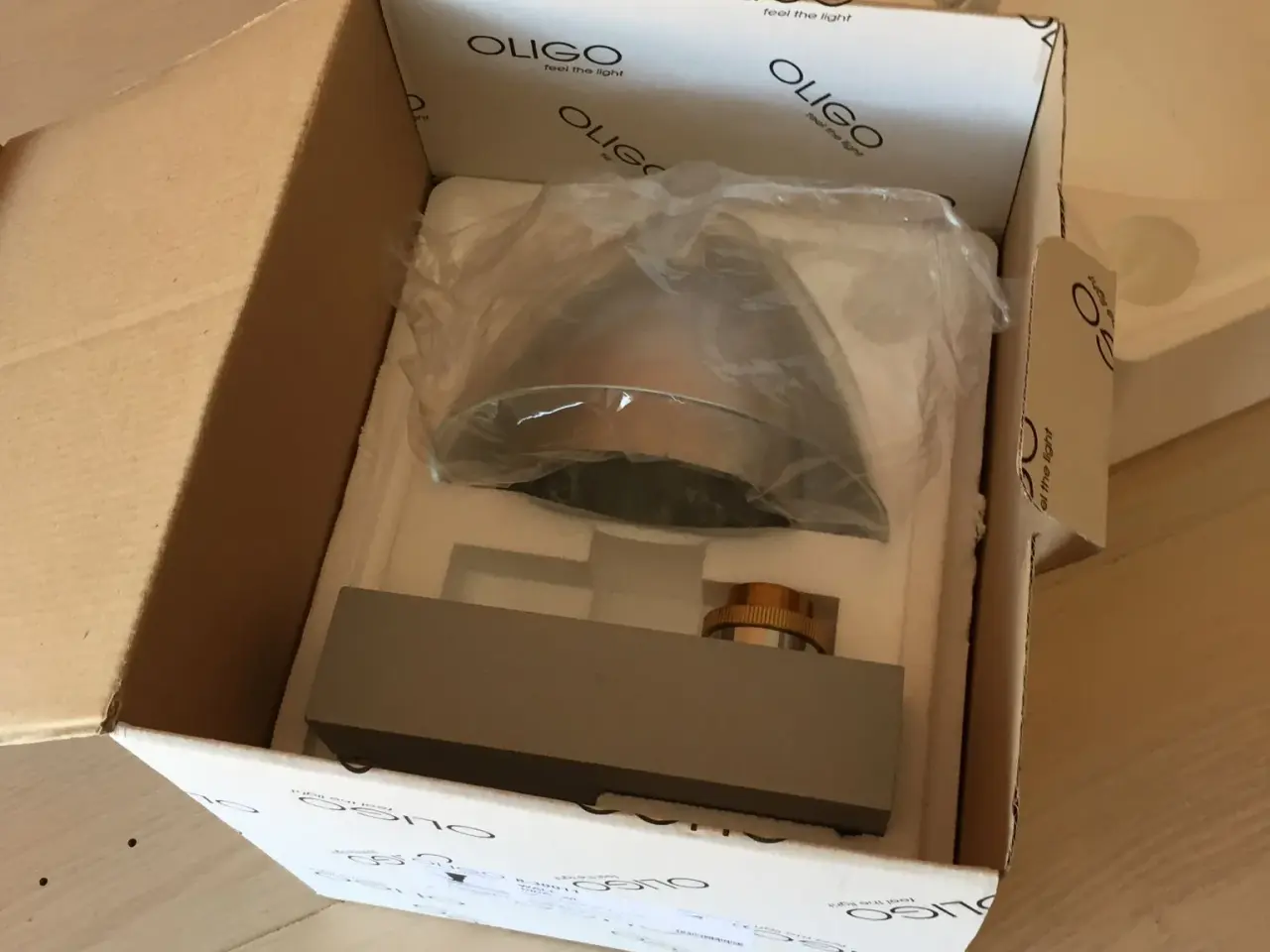 Billede 4 - Glas lamper m alu skærm