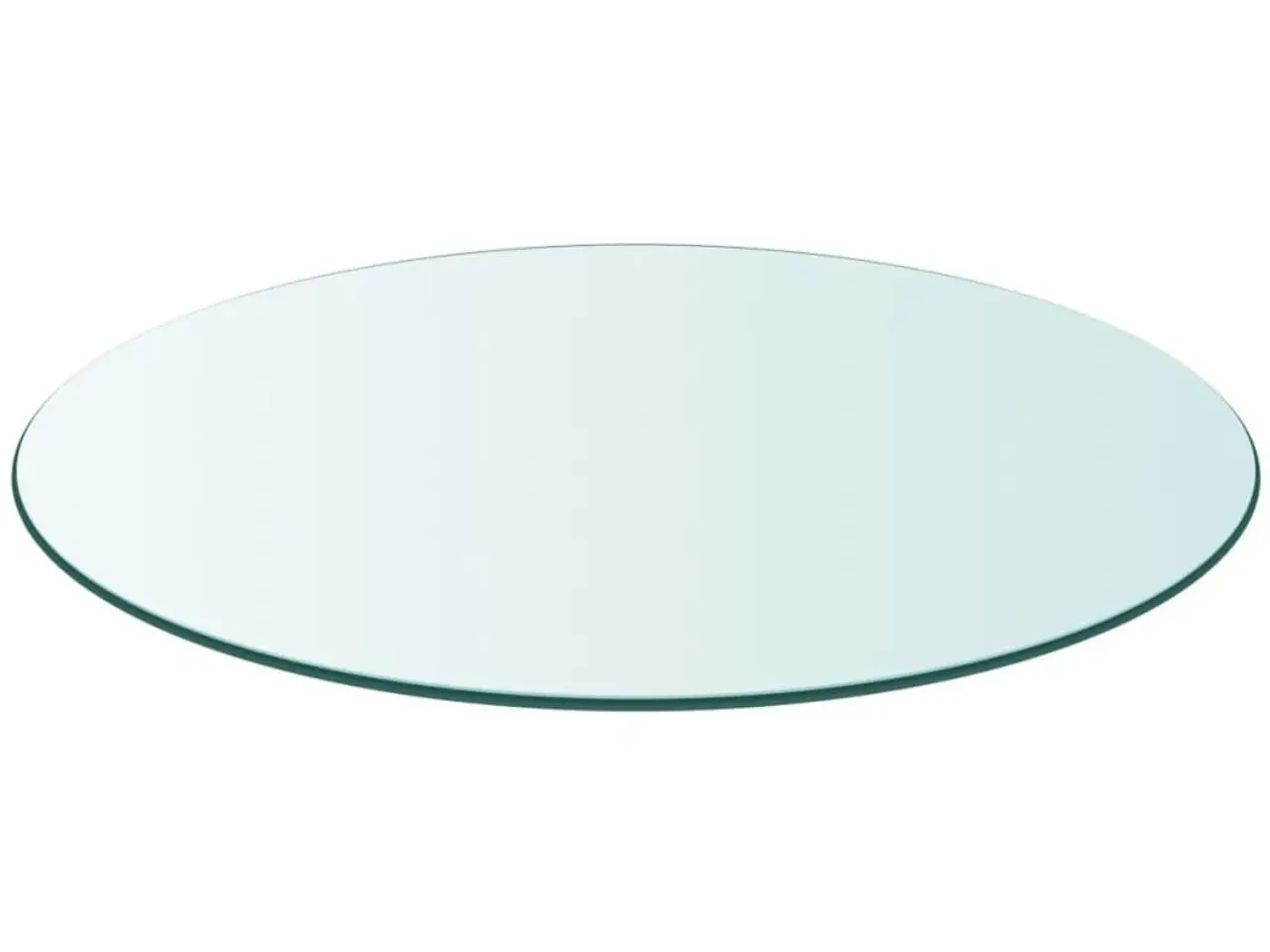 Billede 2 - Rund bordplade i hærdet glas - 90 cm, transparent