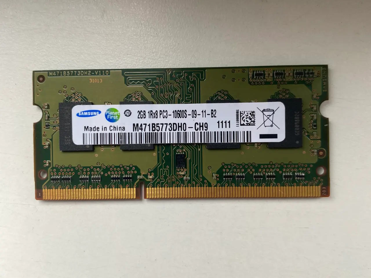 Billede 1 - DDR3 2GB SAMSUNG bærbar