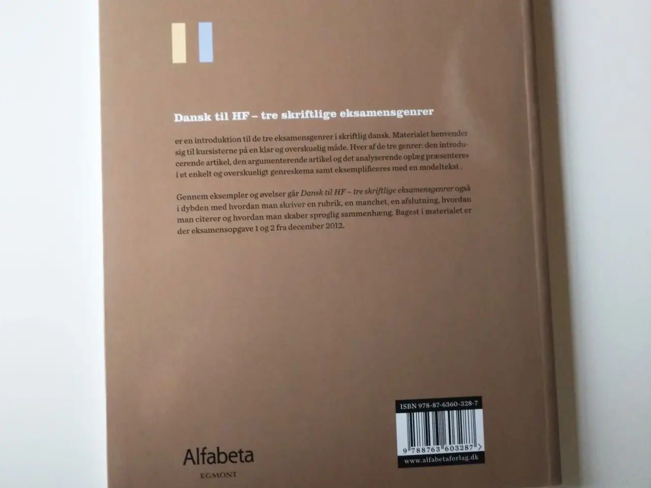 Billede 2 - Dansk til HF - tre skriftlige eksamensgenrer