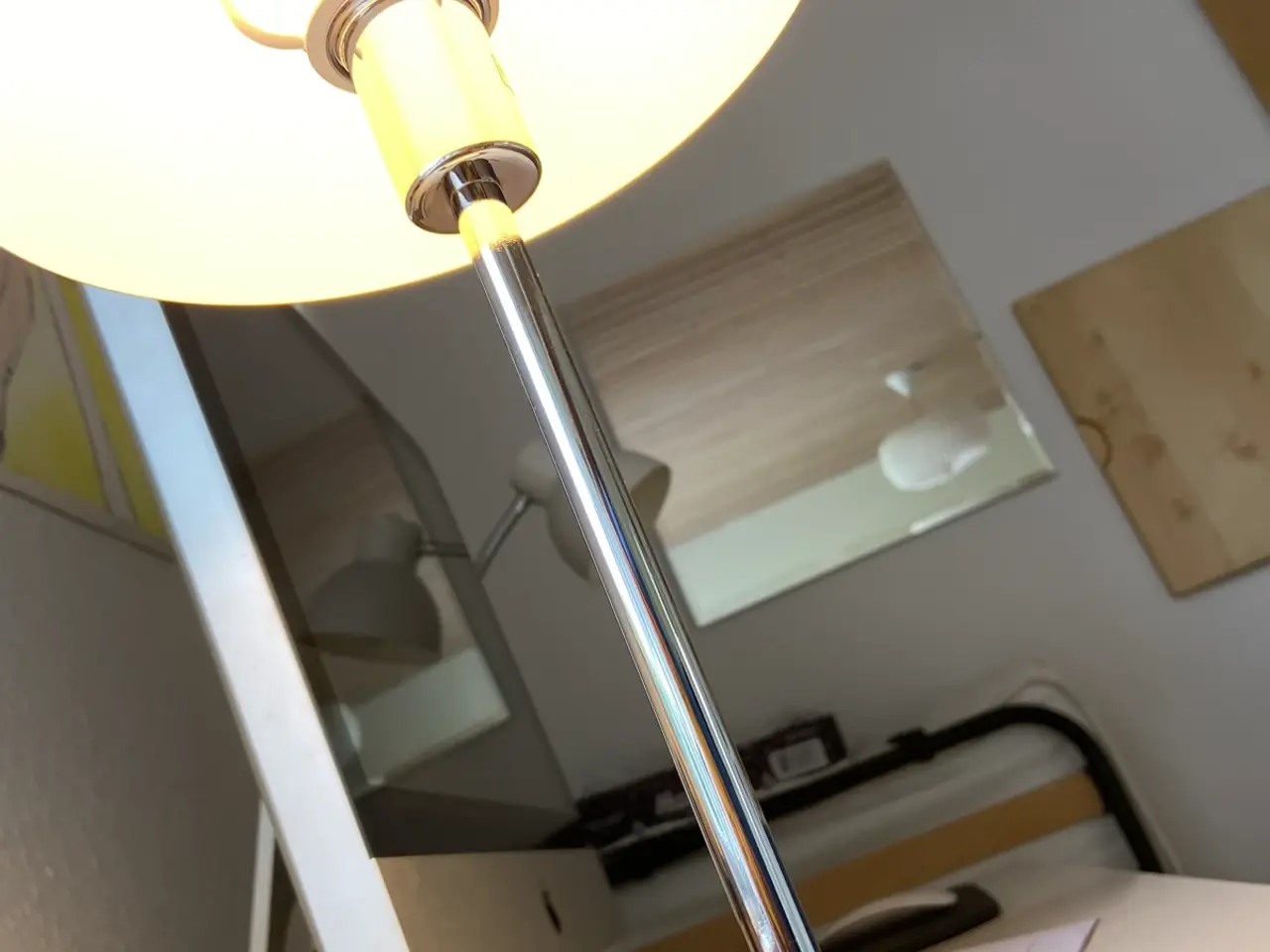Billede 6 - Butterfly bord lampe i Sølv