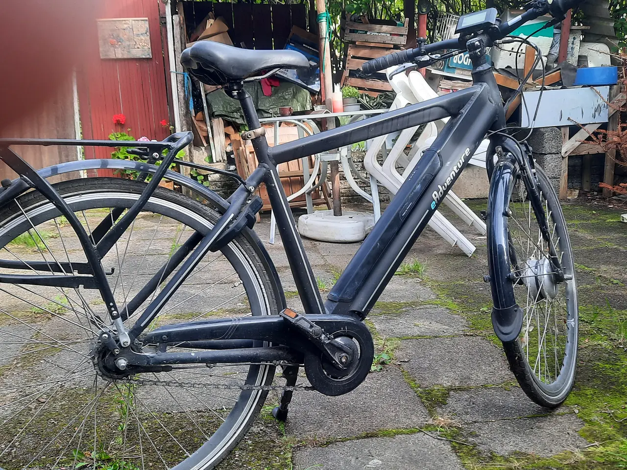 Billede 1 - Elcykle med batteri i vangen