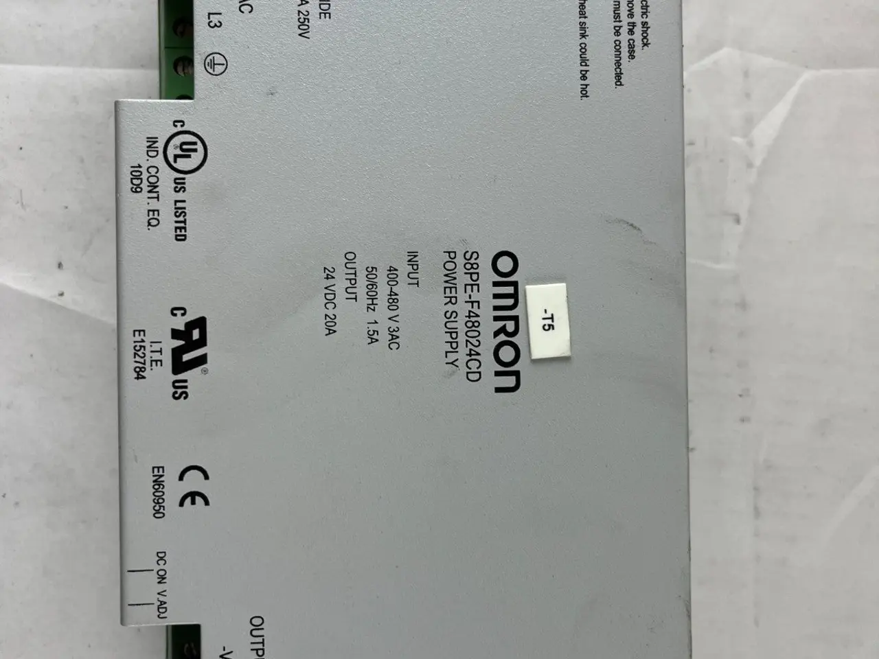 Billede 8 - Omron S8PE-F48024CD strømforsyning 400–480V 24V DC