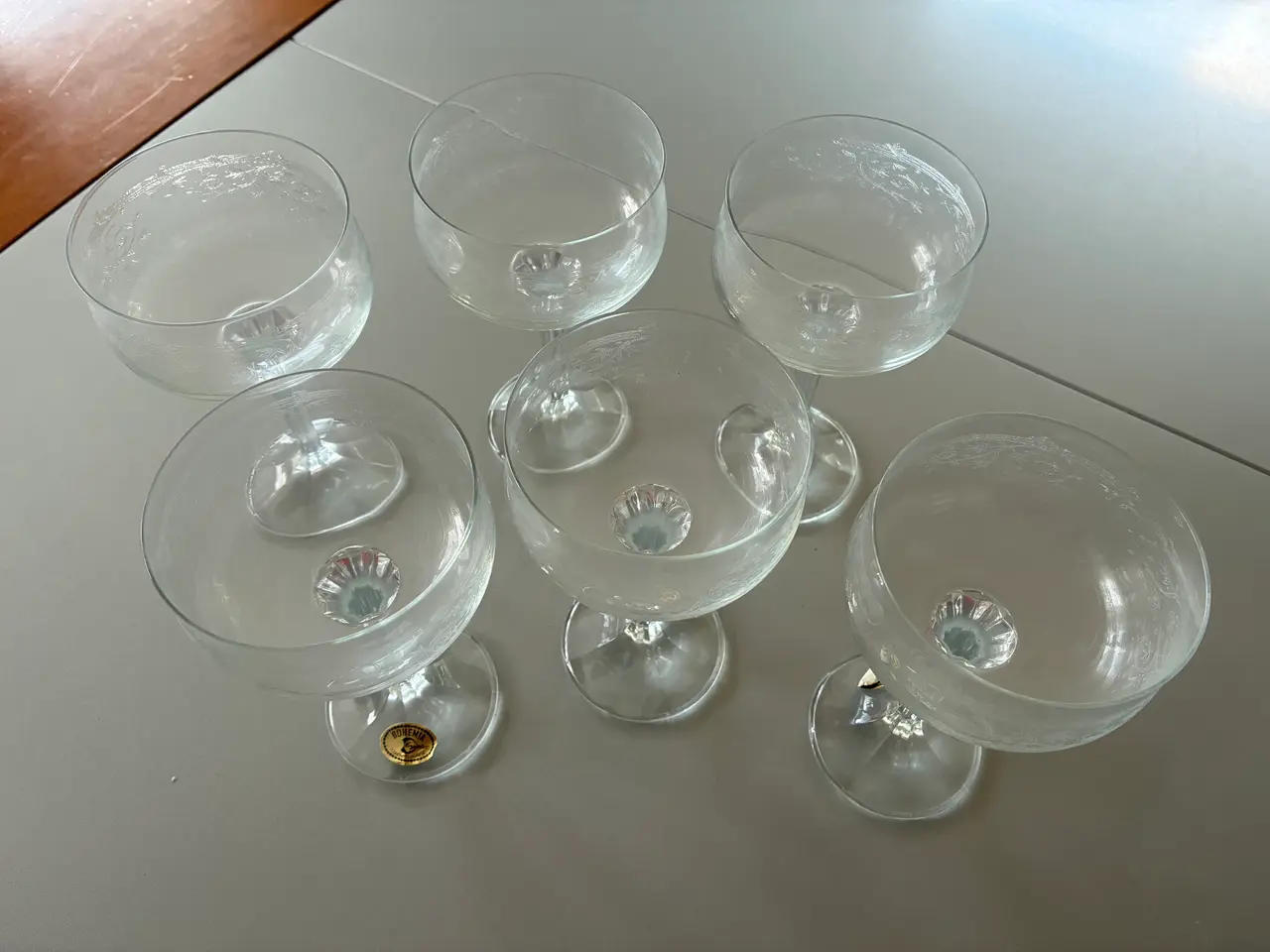 Billede 1 - Krystalglas - Champagneglas - Bohemia