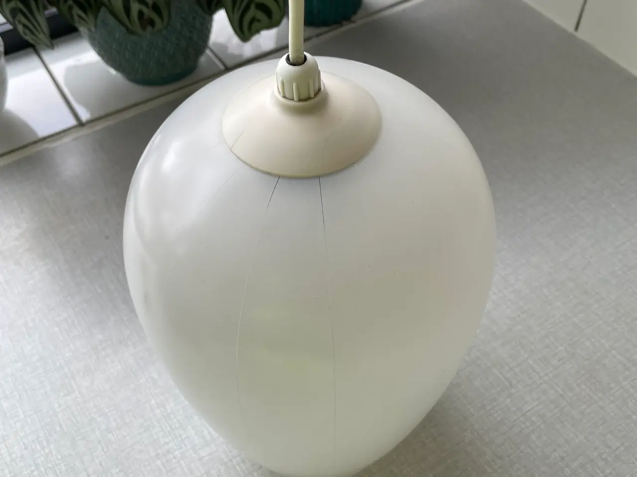 Billede 3 - Lampe/pendel glas 50’erne eller 60’erne