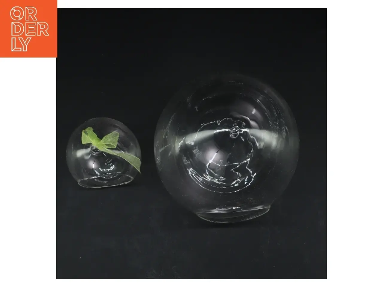 Billede 2 - Glasdekorations æg (str. 11 & 22 cm)