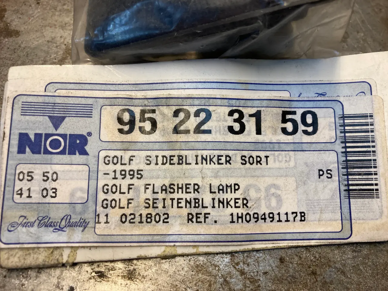 Billede 1 - Golf - 1995 - Sideblinklygter sorte Vi har 2 stk. 