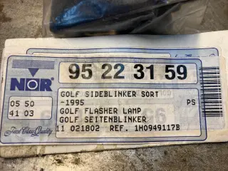 Golf - 1995 - Sideblinklygter sorte Vi har 2 stk.