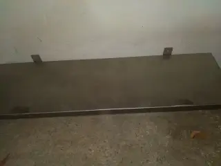 rustfri stål. hylde